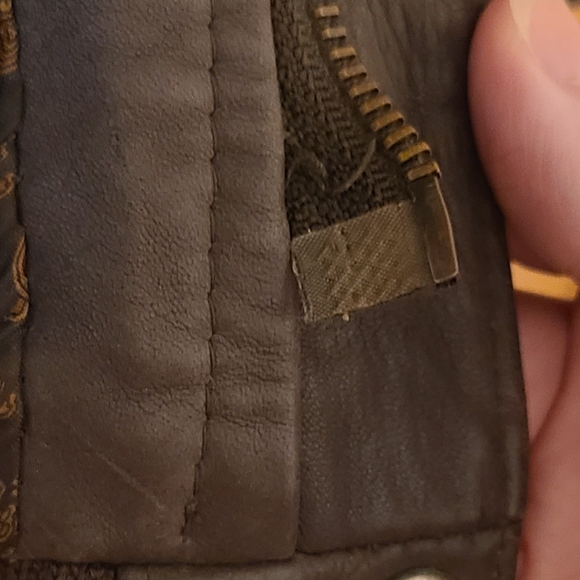 Vintage Cougar International Genuine Leather Bomber Jacket XL - Picture 8 of 9